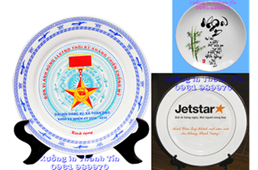 In Dĩa Sứ Ảo, In Logo Lên Dĩa Sứ Ảo