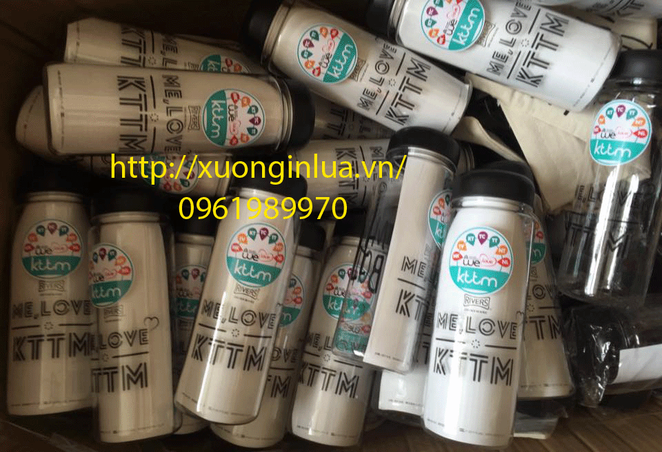 In Logo Lên Bình Nước