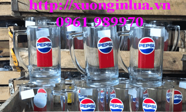 In Logo Ly Thủy Tính, In Logo PEPSI