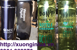 In Logo Nhiều Màu Lên Bình Nhựa