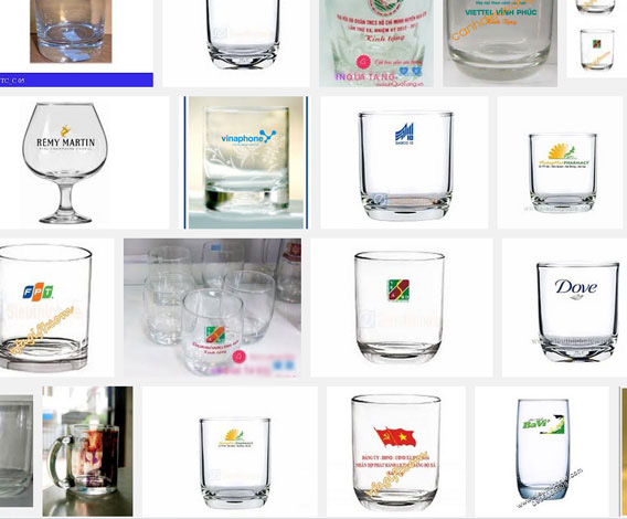 Mẫu In Ly Thủy Tinh