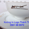 In Nhũ Vàng Lên Sứ, In Logo Nhũ Vàng Lên Thủy Tinh