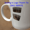 In Nhũ Vang Lên Ly Thủy Tinh, In Logo Nhũ Vàng