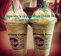 In Logo Lên Ly Nhựa, In Ly Coffee Take Away