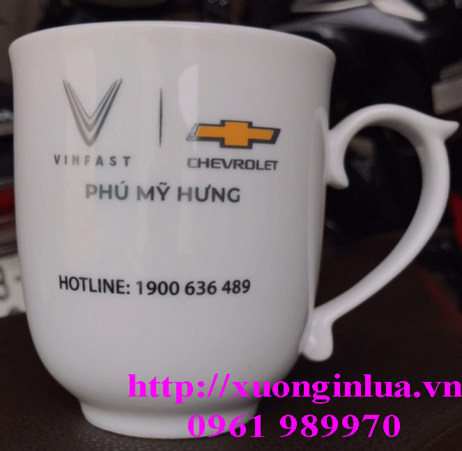 In Logo Lên Ly Sứ Không Bong Tróc