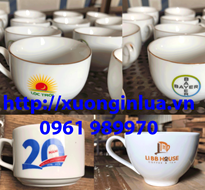 In Logo Lên Tách Sứ, In Logo Lên Tách Coffee Capuchino