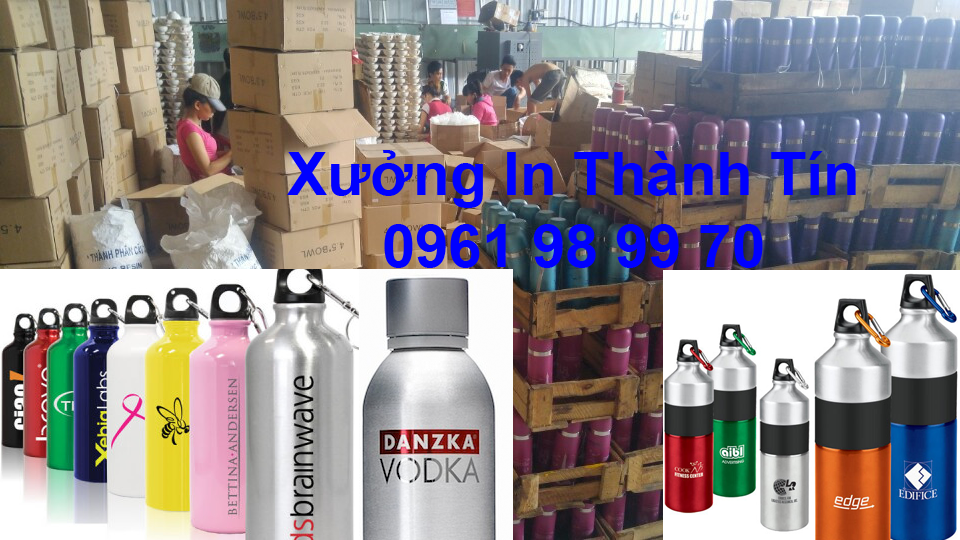In Chai Nhôm, In Logo Tên Lên Bình Nhôm